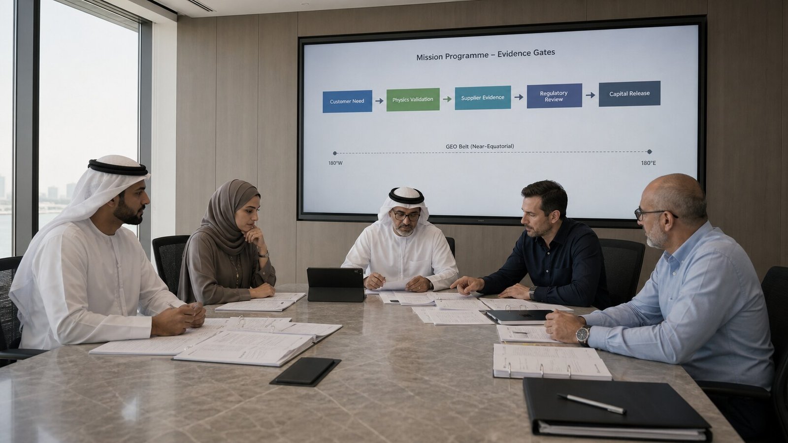 Representative mission design review with configuration-controlled engineering material